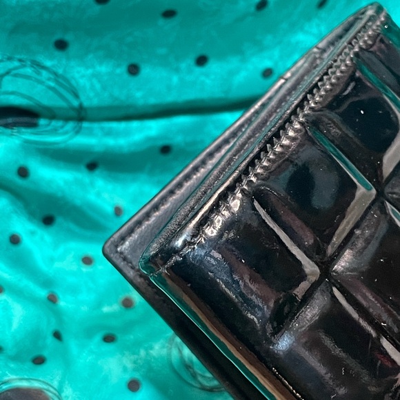 Chanel Black Patent Leather Chocolate Bar Long Wallet with COA - Picture 13 of 16